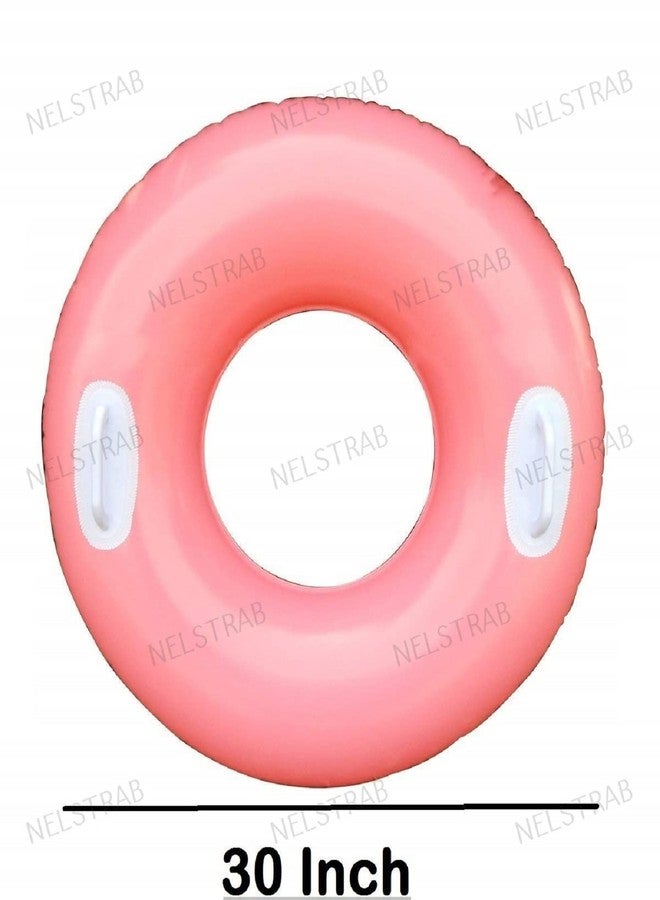 NELSTRAB:- Adult Swimming Ring Water Toys Swim Tube with 2 Handles(Multi Color)(Size - 30''inch)(8+ Years up)(1 PIS) - Image 4